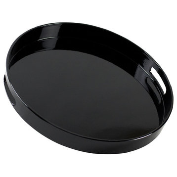 Lacquer Round Serving Tray