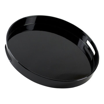 Lacquer Round Serving Tray