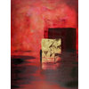 Endless is a 30 x 40 original luscious red abstract painting