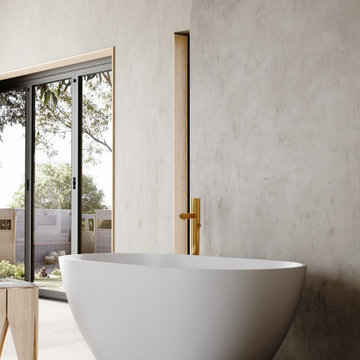 CINZIA - Solid Surface Bathub