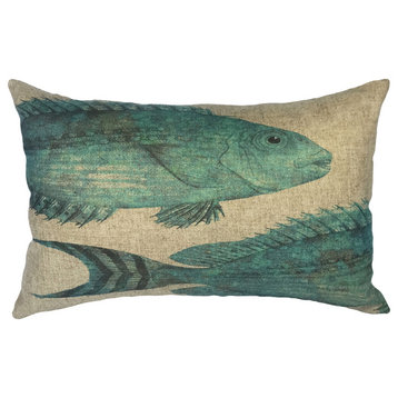 Fish Linen Pillow