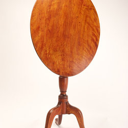 Oval Mahogany Tilt Top Table - Side Tables And End Tables