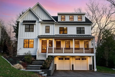 Inspiration for a contemporary exterior home remodel in Boston