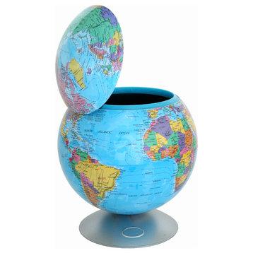 iTouchless Sensor Activated 360° Hidden Storage Container Globe