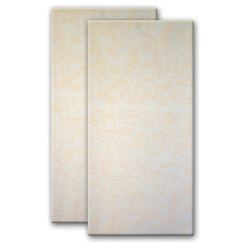 Damascato Table Overlays, Set of 2, Ivory
