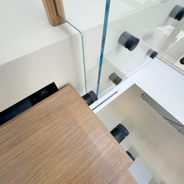 Project #126 | Contemporary Staircases with Integrated LEDs & Glass Railing