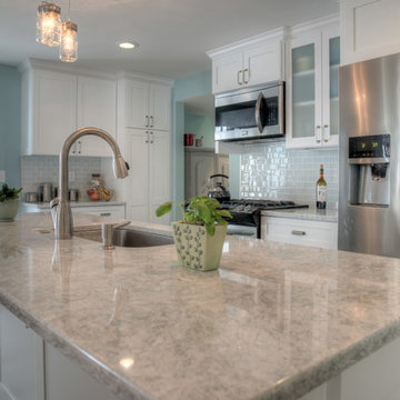 Bright Traditional Kitchen and Bathroom Remodel