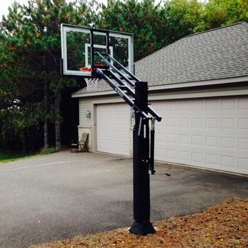 Stephen M's Pro Dunk Gold Basketball System on a 32x28 in Hudson, WI