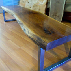 Live Edge Black Walnut Coffee Table - Coffee Tables