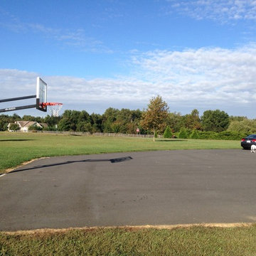 Daniel R's Pro Dunk Silver Basketball System on a 45x50 in Earleville, MD