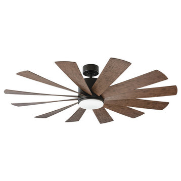 Modern Forms Windflower Ceiling Fan, Matte Black