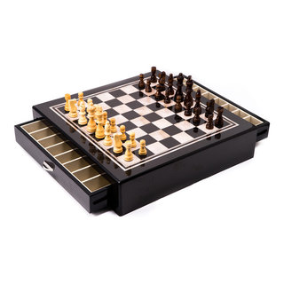 Trademark Games Modern Chess Set - Acrylic Chess Board with 32