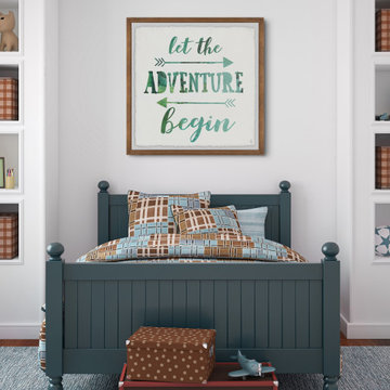 "Adventure Begin" Framed Painting Print