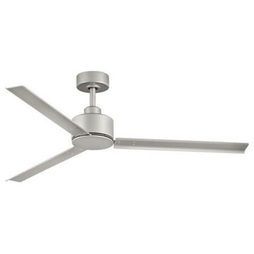 56 Inch 3-Blade Ceiling Fan-Brushed Nickel Finish - Ceiling Fans