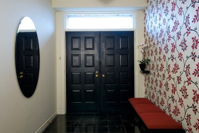 Entryway - contemporary entryway idea in Toronto