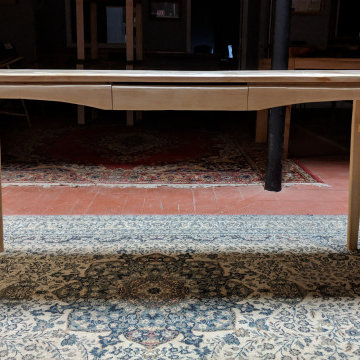 Mid Century Modern Console Table solid maple