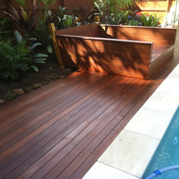 Timber deck with built in Day Bed