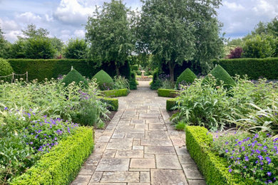 Farmhouse garden in Hampshire.