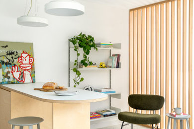Inspiration for a contemporary dining room in London.
