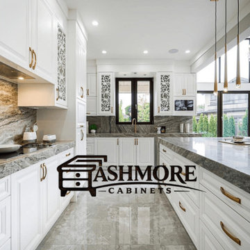 Luxury White Kitchen & Integrated Millwork Project – Lower Mainland BC