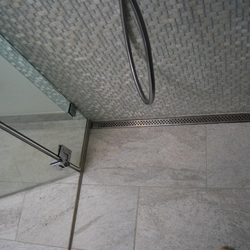San Francisco Master Bath Remodel Curbless Shower and Trench Drain