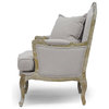 Baxton Studio Constanza Classic Antiqued French Accent Chair