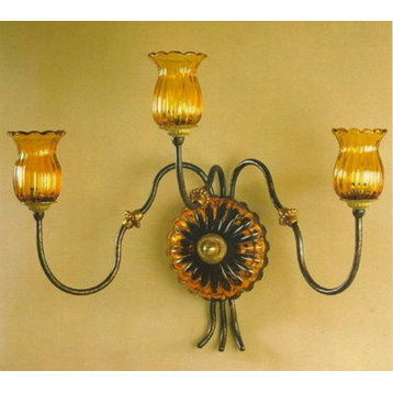 Alba Lamp, Wall Light Sconce, G9 Bulb/Oxidized Copper/Oro