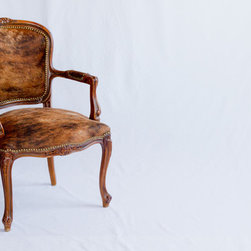 Cow Hide Louis Arm Chair - Armchairs And Accent Chairs