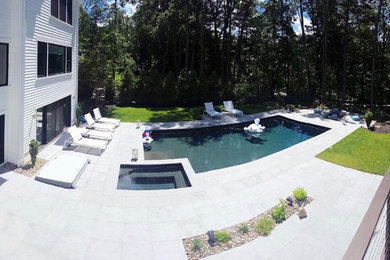Example of a trendy pool design in Boston
