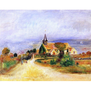 Pierre Auguste Renoir Village by the Sea Wall Decal