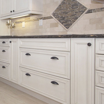 Transitional White Kitchen Renovation
