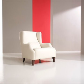 Melibea Lounge Chair Full grain leather or Fabric by Famaliving California