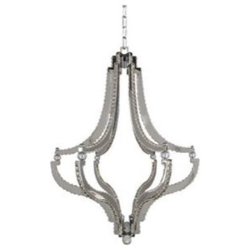 Allegri 030552 Cambria 27"W Integrated LED Crystal Chandelier - Chrome / Clear