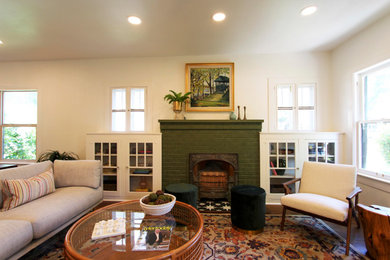 Living room - eclectic living room idea in Dallas