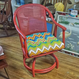 Painted Rattan chair - Living Room Furniture