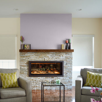 Contemporary fireplace