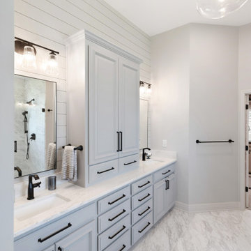 Transistional Primary Suite (bed, bath, closet) + Hall Bath + Laundry Parkville
