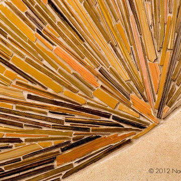 vashon island slate mosaic entry
