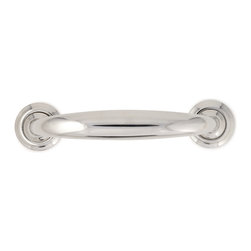 No. 75760 Georgian Cabinet Pull with Cove Rose - Cabinet And Drawer Handle Pulls