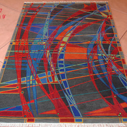 Custom hand knotted rug designs - Rugs