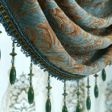 Living Room Luxury Valance Curtains