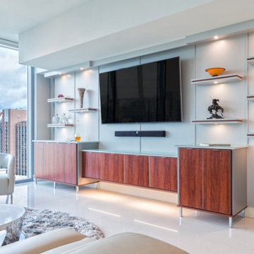 Modern Wood Entertainment Center