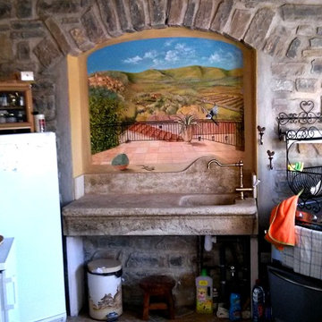 Pièces avant et après le trompe l'oeil