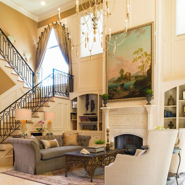 Floor to Ceiling Great Room with Grand Staircase