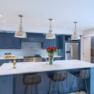 Blue Kensington Kitchen