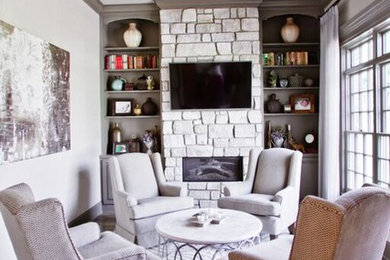Living room - transitional living room idea in Other