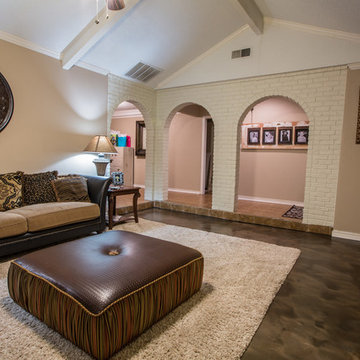 Living Room Metallic Epoxy Floor Coating