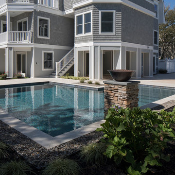 Contemporary Pool and Hardscape