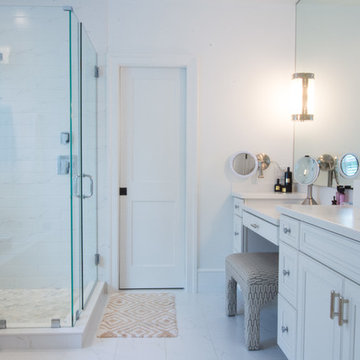White Transitional Bath in Bryn Mawr