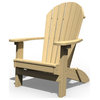 Pressure Treated Pine Folding Adirondack Chair, Unfinished